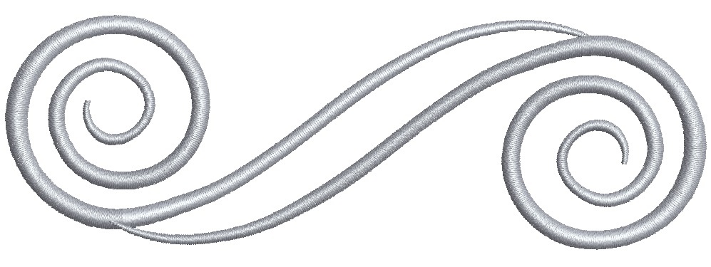 Swirls  for monogram  Scroll Pattern Machine Embroidery Design - $1.99