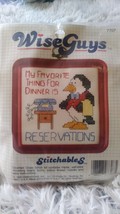 Wise Guys Stitchables Counted Cross Stitch Kit. &quot;My Favorite Thing for D... - $26.99