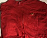 Golden Flake Employee T Shirt Large Red No Tag Pocket DW1 - $7.91