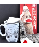 New Yorker Wine Comic Coffee Mug Cup + Sock Monkey Party Gift Bag 2 Item... - £21.11 GBP