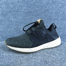 New Balance Fresh Foam Men Sneaker Shoes Black Fabric Lace Up Size 9.5 Medium - £19.38 GBP