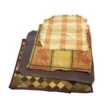 Pier 1 Imports Other Placemats Leaves Diamond Plaid Craft Scrap - £11.71 GBP