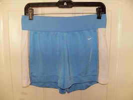 Nike Light Blue Mesh Shorts W/Drawstring Size S (4/6) Women&#39;s EUC - £12.42 GBP