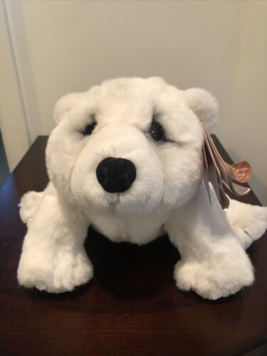 Lou Rankin Little Friends Dakin Plush White Fairbanks Jr Polar Bear Applause - $14.01
