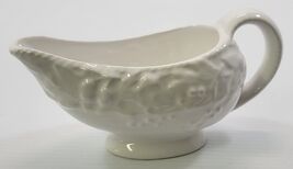 U) Fapor Embossed White Handcrafted Porcelain Gravy Boat Portugal - $14.84