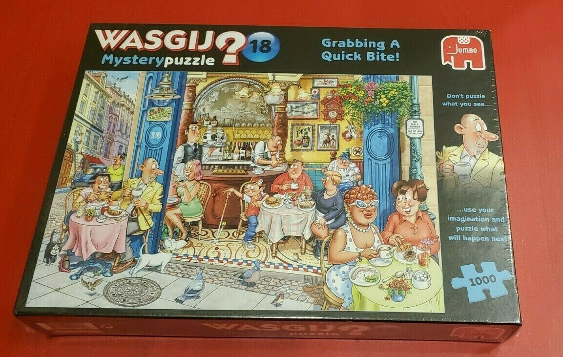 Primary image for Jumbo 19179 Wasgij Mystery 18- Grabbing a Quick Bite 1000 Piece Jigsaw Puzzle