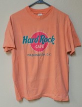 Vintage Hard Rock Cafe Washington D.C. One Size Fits All Neon Orange T-Shirt - £10.72 GBP