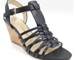 Isaac Mizrahi Live Women Slingback Wedge Sandals Simmer Size US 8M Black... - $27.72