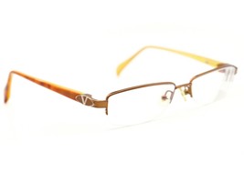 Valentino Eyeglasses 5593 0NJY Copper/Tortoise Half Rim Frame Italy 50[]16 130 - £27.51 GBP