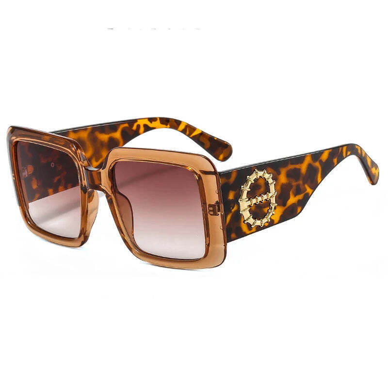 Unisex Luxury Square Sunglasses Classic Fashionable Design - $27.00
