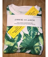 6-12M Janie And Jack Green Leaf  2 Piece Pajama Set BNWTS - $405.33 MXN