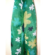 St. Patrick&#39;S Day SHAMROCK SCARF St. Patrick&#39;s Day  Green  11&quot; X 60&quot;  - £14.26 GBP