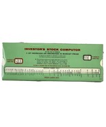 Investor&#39;s Stock Computor 1957 Increase Decrease Market Price Yield Earn... - $221.44 MXN