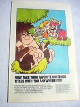 1989 Color Ad Nintendo Game and Watch featuring Donkey Kong, Mario, Micr... - $7.99
