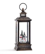 Christmas Snowman LED Water Lantern Snow Globe Glitter Lights Up 10.83&quot; ... - £46.60 GBP
