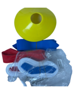 Flag Football Set 14 Belts 42 Flags 4 Cones Adjustable Tear Away Belts - €29,34 EUR