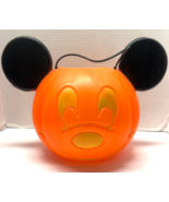 Disney Mickey Mouse Head Blow Mold Halloween Trick or Treat Goodie Bag - $370.14 MXN