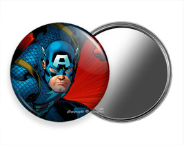 Angry Captain America Superhero Comics Hd Purse Makeup Handheld Mirror Gift Idea - £11.27 GBP+
