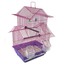 18&quot; Small Parakeet Wire Bird Cage for Finches Canaries Hanging Travel Bi... - $31.99