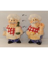 chefs Salt and Pepper Shakers Cooler Blue Green Red Black - €12,68 EUR