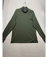 Brooks Brothers Mens Turtle Neck Long Sleeve L Green 100% Pima Cotton Pr... - $31.88