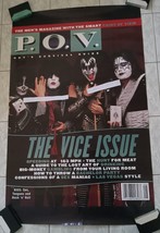 Kiss Original Front Cover P.O.V. Magazine As A Poster Aug. 1997. 25 1/4 X 40 In. - £29.60 GBP