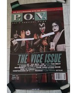 KISS ORIGINAL FRONT COVER P.O.V. MAGAZINE AS A POSTER AUG. 1997. 25 1/4 ... - £28.04 GBP