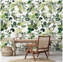 Peel And Stick Wallpaper Boho Removable Wallpaper Leaf Floral Boho Wallp... - £26.73 GBP