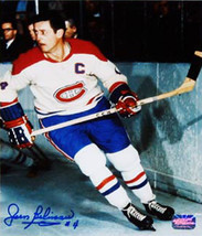 Jean Beliveau Autographed 8x10 Photograph (White) - Montreal Canadiens - $90.00
