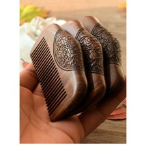 Wooden Pocket Hair Comb I Sandalwood Comb I Narrow Tooth I Beard Comb I ... - £9.58 GBP