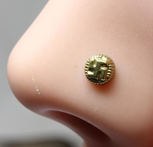 Tiny Nose stud Antique gold finish Push Pin nase stud - £13.27 GBP