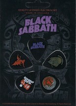 Noir Sabbath Ensemble De 5 Guitare Médiators/Médiators ~ sous Licence - £9.33 GBP