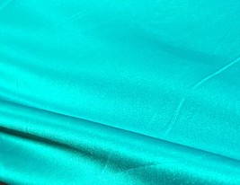 Teal Green Polyrayon Shiny Taffeta Dress Lining Decor 70 Denier 58&quot; Wide 9 Yds - £25.98 GBP