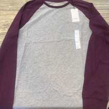 Men&#39;s Long Sleeve Lyndale T-Shirt - Goodfellow &amp; Co Plum Purple Large. N... - £10.27 GBP