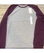 Men&#39;s Long Sleeve Lyndale T-Shirt - Goodfellow &amp; Co Plum Purple Large. N... - $12.86