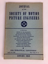 SMPE Journal Of The Society Of Motion Picture Engineers January 1949 VOL... - £10.29 GBP