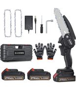 Mini Chainsaw, O-CONN Cordless 6 Inch Handheld Portable Electric Chainsa... - £23.85 GBP