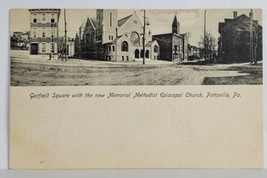Pottsville Pennsylvania PA Garfield Sq New Memorial Episcopal Church Postcard T1 - £12.78 GBP