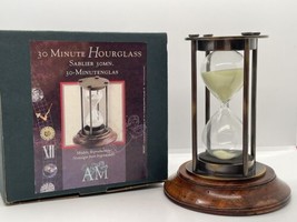 Authentic Models Bronzed 30 Minute Hourglass - HG007 New Open Box - £36.60 GBP