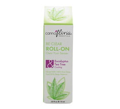 Cannafloria Aromatherapy Be Clear Pure Essential Oil Roll-On, .33oz image 2