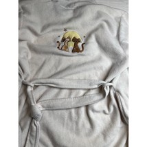 Delicates Cat Robe Womens Extra Large Ivory White Fleece Tie Comfy Sleepwear Y2K - £9.03 GBP