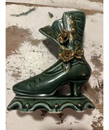 Atlantic Mold Green Glazed 7” Ceramic Boot Planter - €13,19 EUR