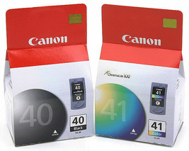 Genuine Canon PIXMA PG-40 Black &amp; CL-41 Color Inks - $30.00