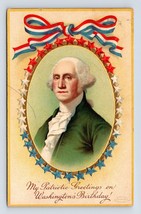 Ellen Clapsaddle George Washington Birthday Embossed DB Postcard K14 - £8.15 GBP