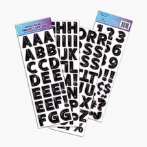 Royal Brites Self-Adhesive Alpha-Numeric 3D Black Characters, 2” – Bold, - $452.77 MXN