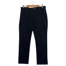 New ROWM Pants Mens 34x30 Black Straight Leg Chino Cotton Casual The Lodge - $27.71