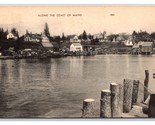 View Along the Coast Of Maine ME Artvue Postcard Y3 - £3.19 GBP