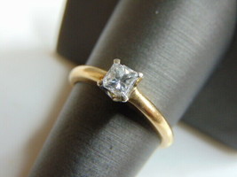 Womens Vintage Estate 14k Gold Diamond Engagement Ring 3.1g E729 - £681.26 GBP