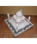 14&quot; Alabaster Marble Tajmahal Replica Historical Gift Living Room Decor ... - £372.21 GBP