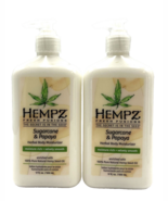 Hempz Sugarcane &amp; Papaya Herbal Body Moisturizer 17 fl.oz-2 Pack - $63.04 CAD
